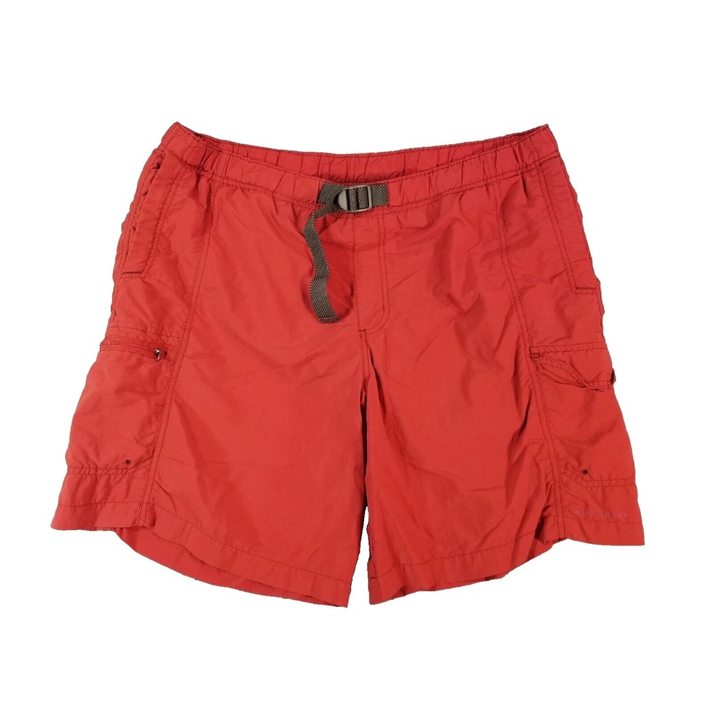 Columbia cargo shorts men's XL extra large red hybrid swim‎ fishing outdoor